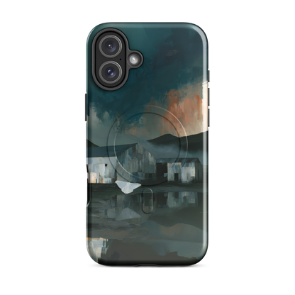 'Evening Flight' iPhone 16 Plus MagSafe phone case - protective glossy case NZ Australia