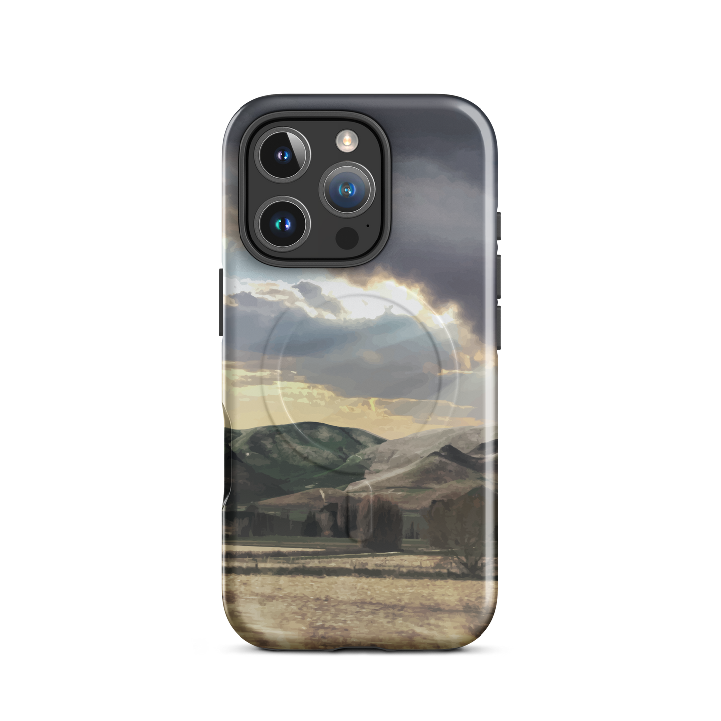 'Te Hauke' iPhone 16 Pro MagSafe tough phone case - protective glossy case NZ Australia