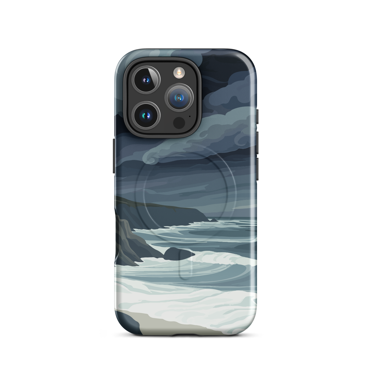 'Cape Kidnappers' iPhone 16 Pro MagSafe tough phone case - protective glossy case NZ Australia