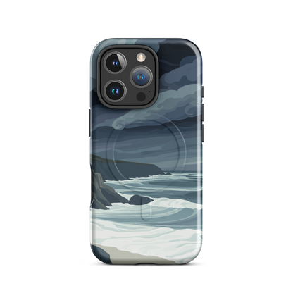 'Cape Kidnappers' iPhone 16 Pro MagSafe tough phone case - protective glossy case NZ Australia