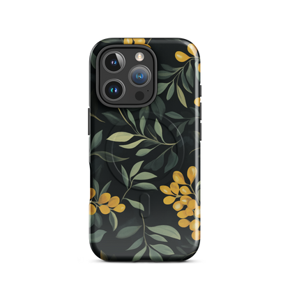 'NZ Kowhai' iPhone 16 Pro MagSafe tough phone case - protective glossy case NZ Australia