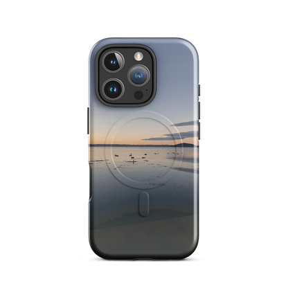 'Whispers on the Lake' iPhone 16 Pro MagSafe tough phone case - protective glossy case NZ Australia