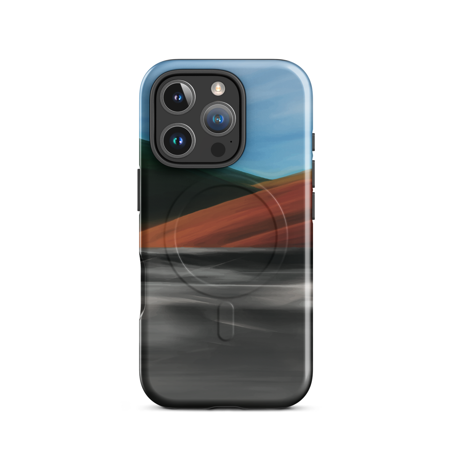 'Heat Wave' iPhone 16 Pro MagSafe tough phone case - protective glossy case NZ Australia