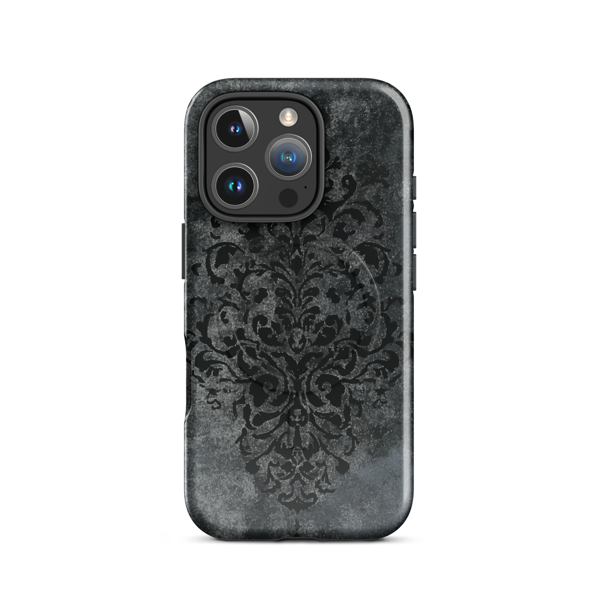 'Damask' iPhone 16 Pro MagSafe tough phone case - protective glossy case NZ Australia