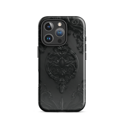 'Obsidian' iPhone 16 Pro MagSafe tough phone case - protective glossy case NZ Australia