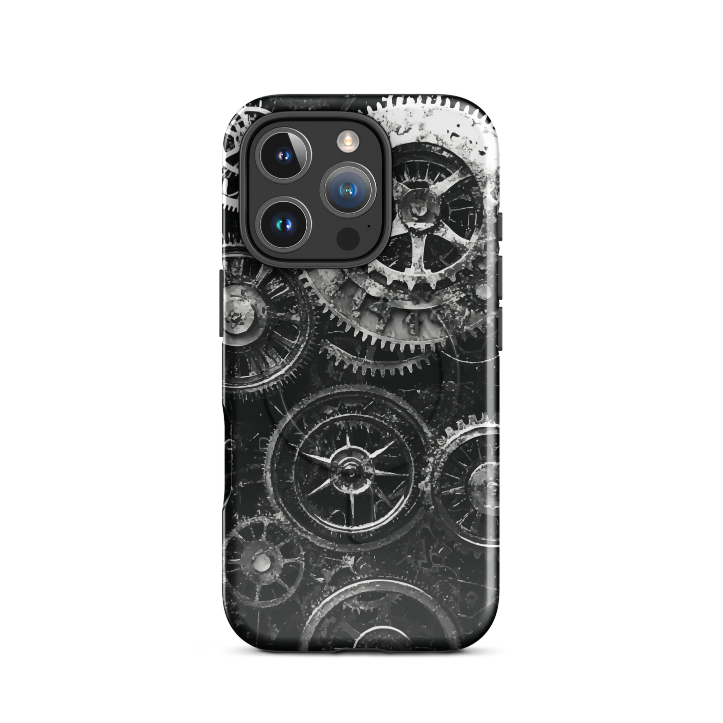 'Clockwork' iPhone 16 Pro MagSafe tough phone case - protective glossy case NZ Australia