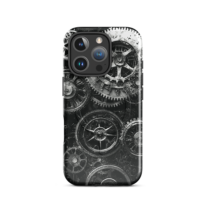 'Clockwork' iPhone 16 Pro MagSafe tough phone case - protective glossy case NZ Australia