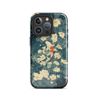 'Koi' iPhone 16 Pro MagSafe tough phone case - protective glossy case NZ Australia