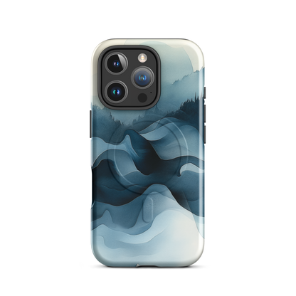 'Still Valleys' iPhone 16 Pro MagSafe tough phone case - protective glossy case NZ Australia