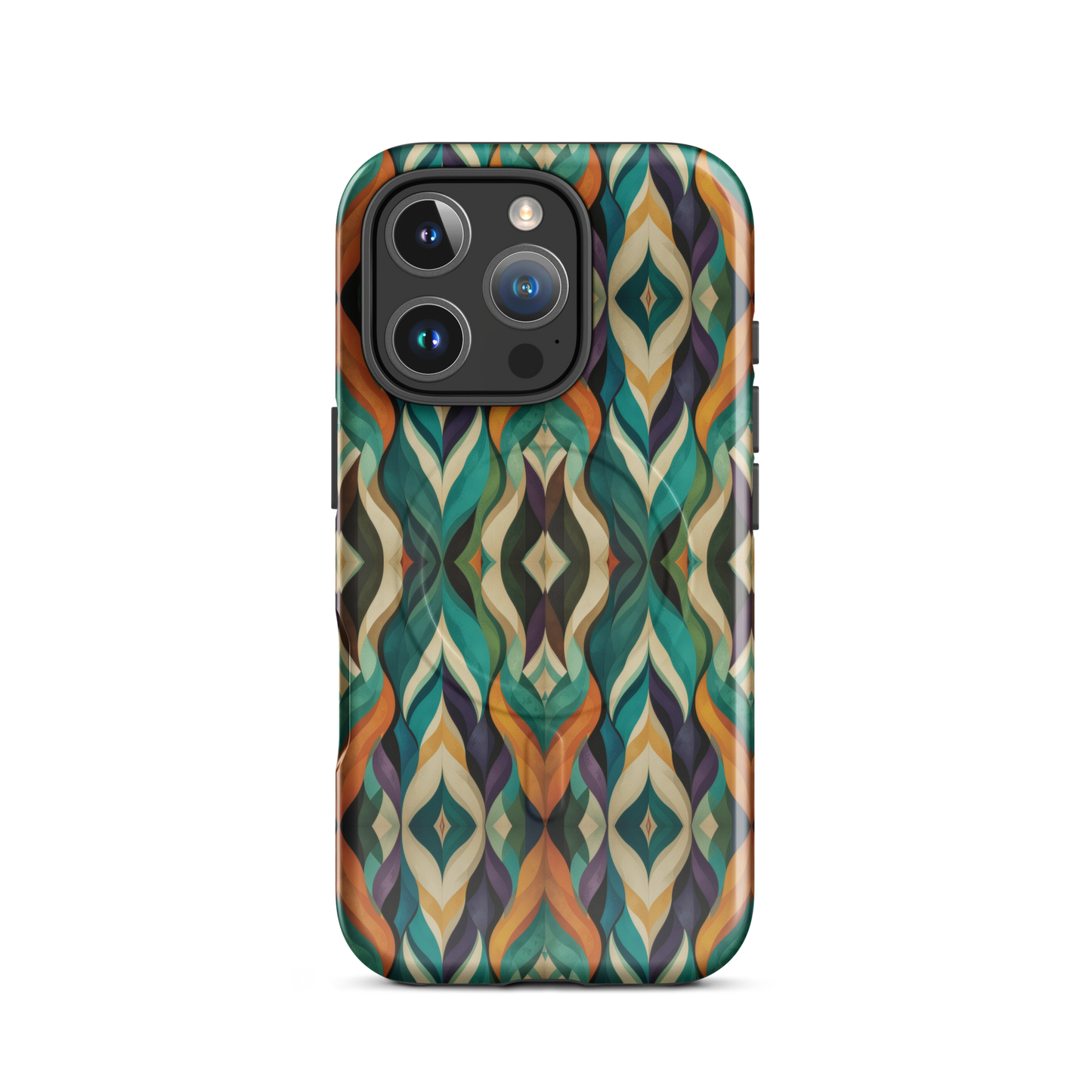 'Rhythm' iPhone 16 Pro MagSafe tough phone case - protective glossy case NZ Australia