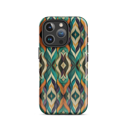 'Rhythm' iPhone 16 Pro MagSafe tough phone case - protective glossy case NZ Australia
