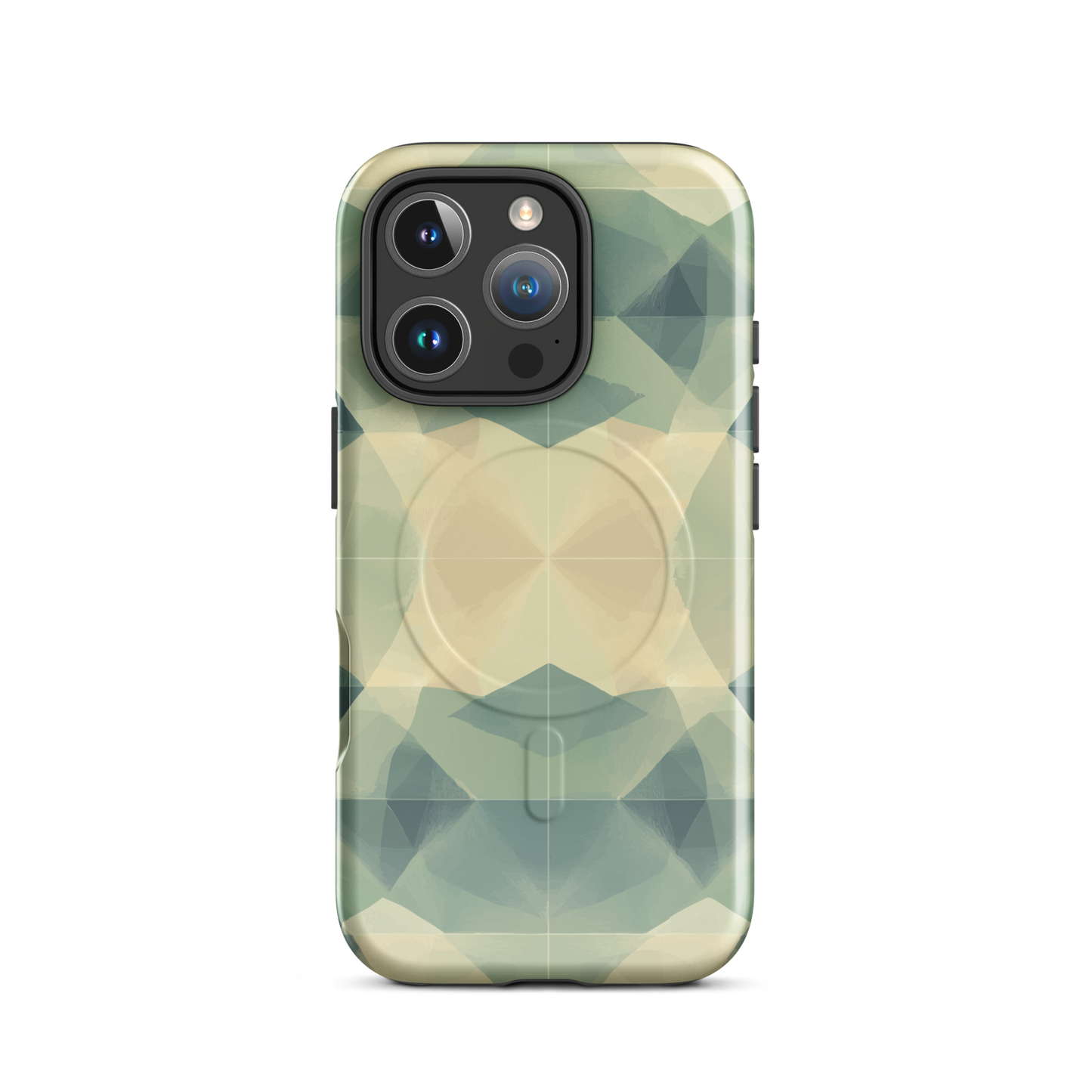'Symmetry' iPhone 16 Pro MagSafe tough phone case - protective glossy case NZ Australia