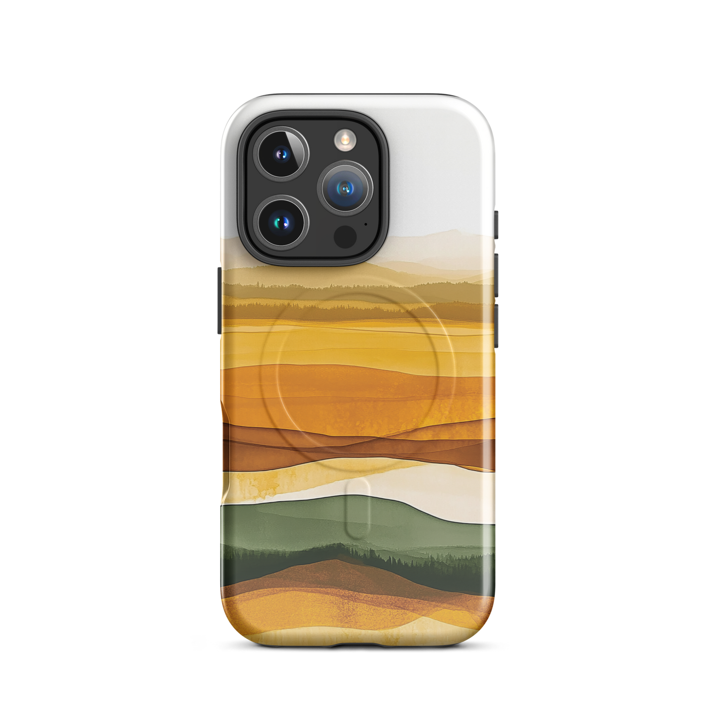 'Autumn' iPhone 16 Pro MagSafe tough phone case - protective glossy case NZ Australia