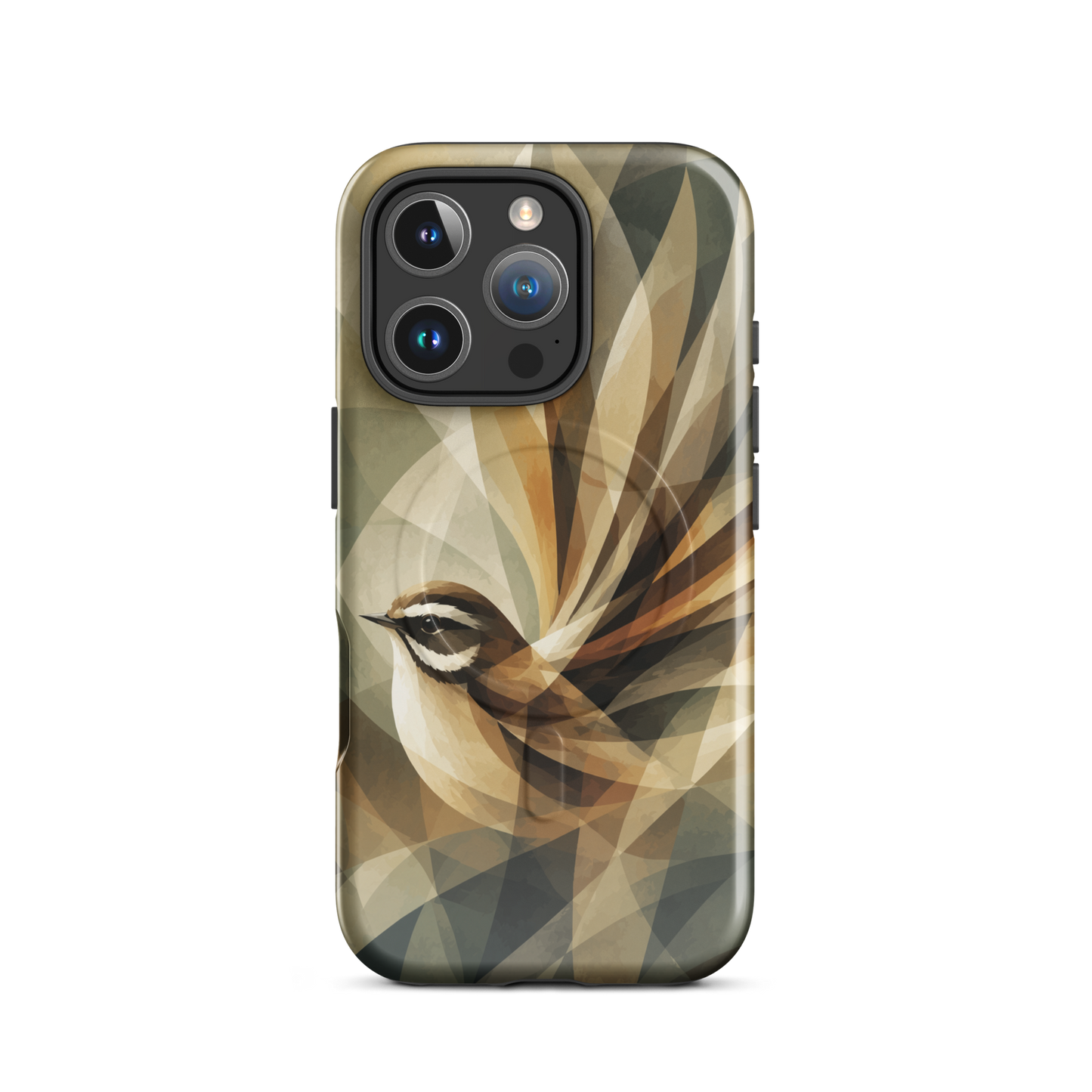 'Fantail' iPhone 16 Pro MagSafe tough phone case - protective glossy case NZ Australia