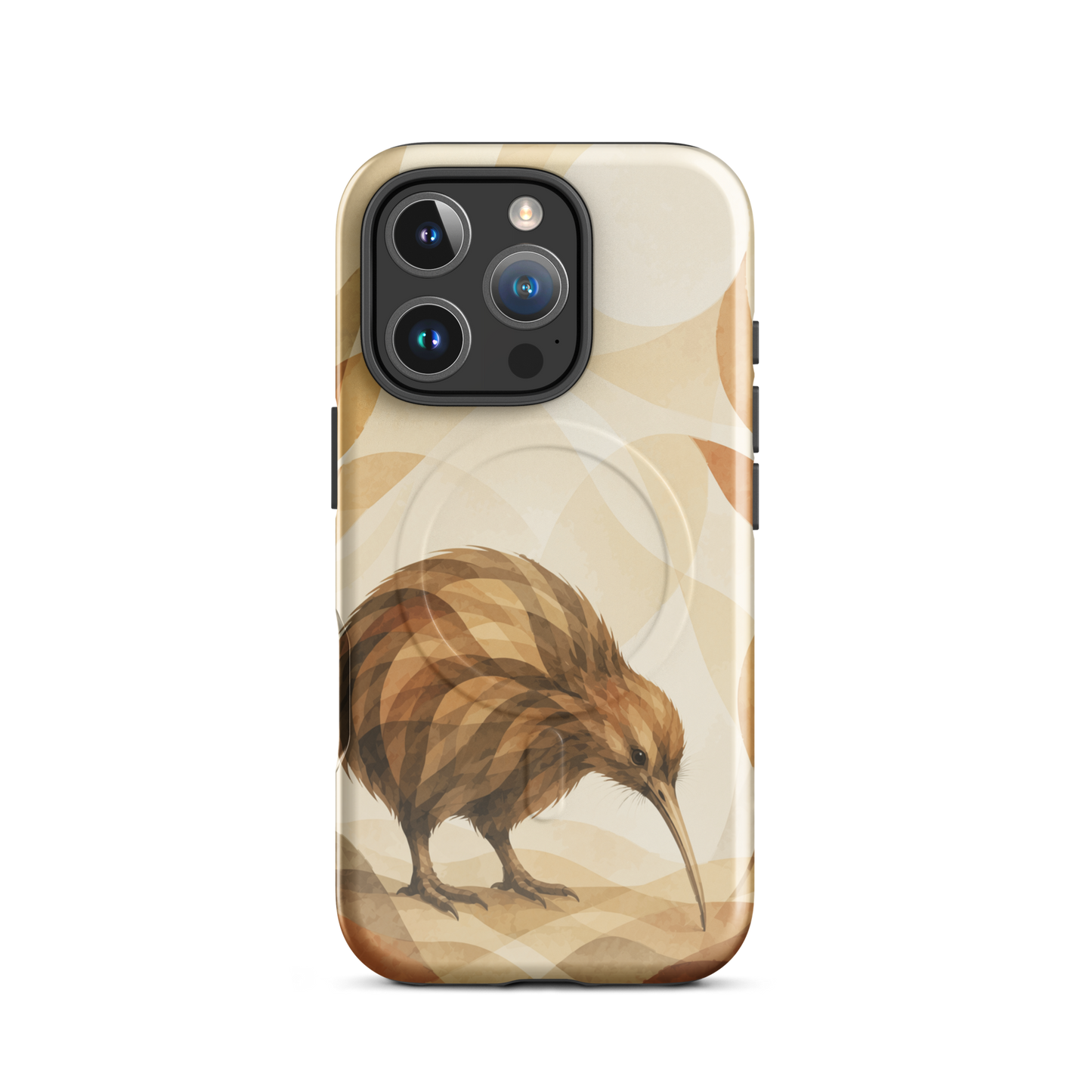 'Kiwi' iPhone 16 Pro MagSafe tough phone case - protective glossy case NZ Australia