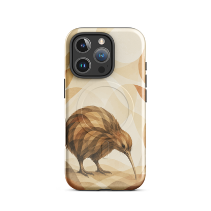'Kiwi' iPhone 16 Pro MagSafe tough phone case - protective glossy case NZ Australia