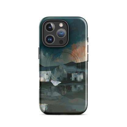 'Evening Flight' iPhone 16 Pro MagSafe phone case - protective glossy case NZ Australia