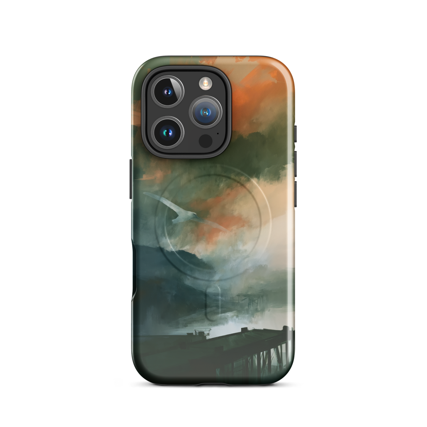 'Harbour' iPhone 16 Pro MagSafe phone case - protective glossy case NZ Australia