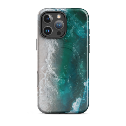 'Ocean View' iPhone 16 Pro Max MagSafe tough phone case - protective glossy case NZ Australia