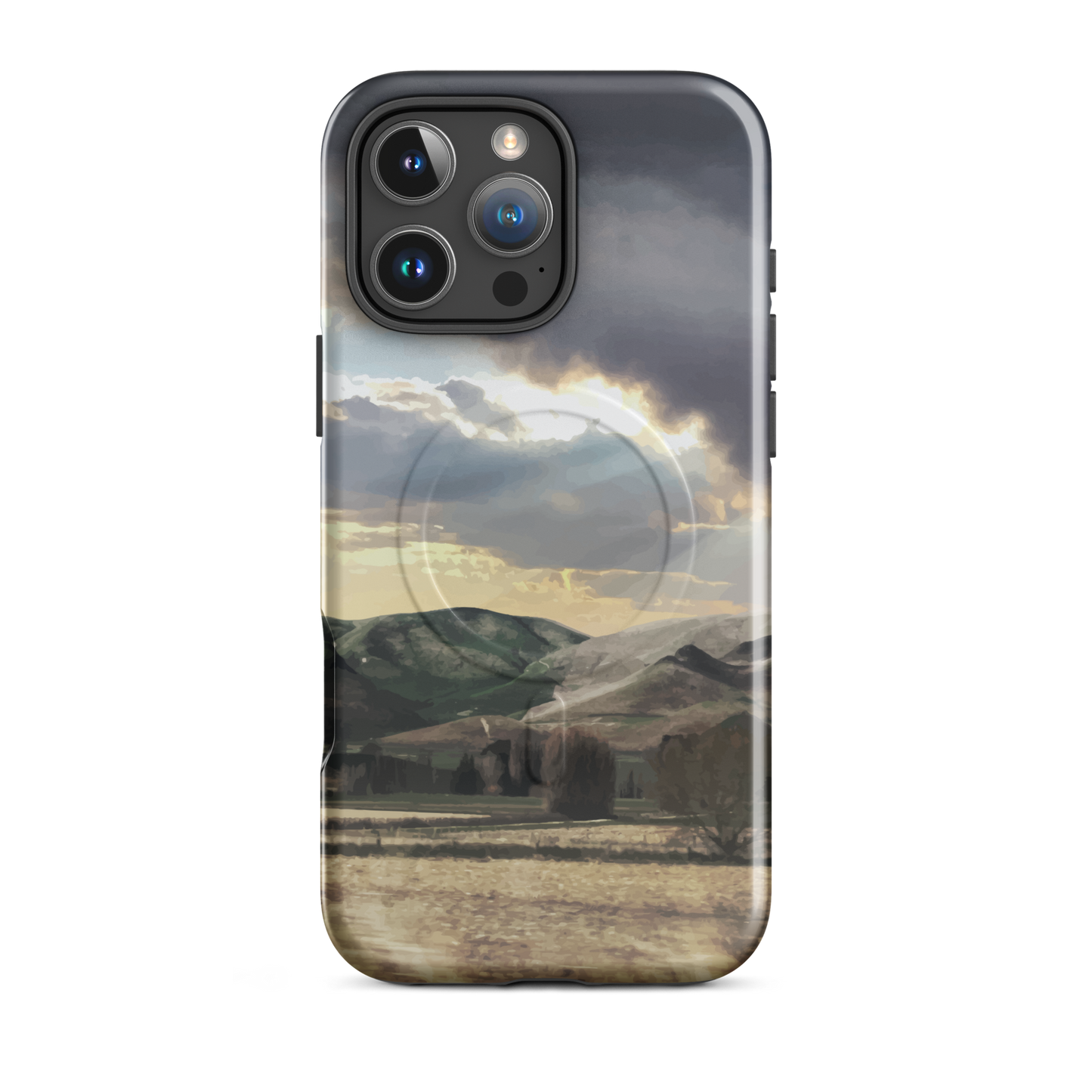 'Te Hauke' iPhone 16 Pro Max MagSafe tough phone case - protective glossy case NZ Australia