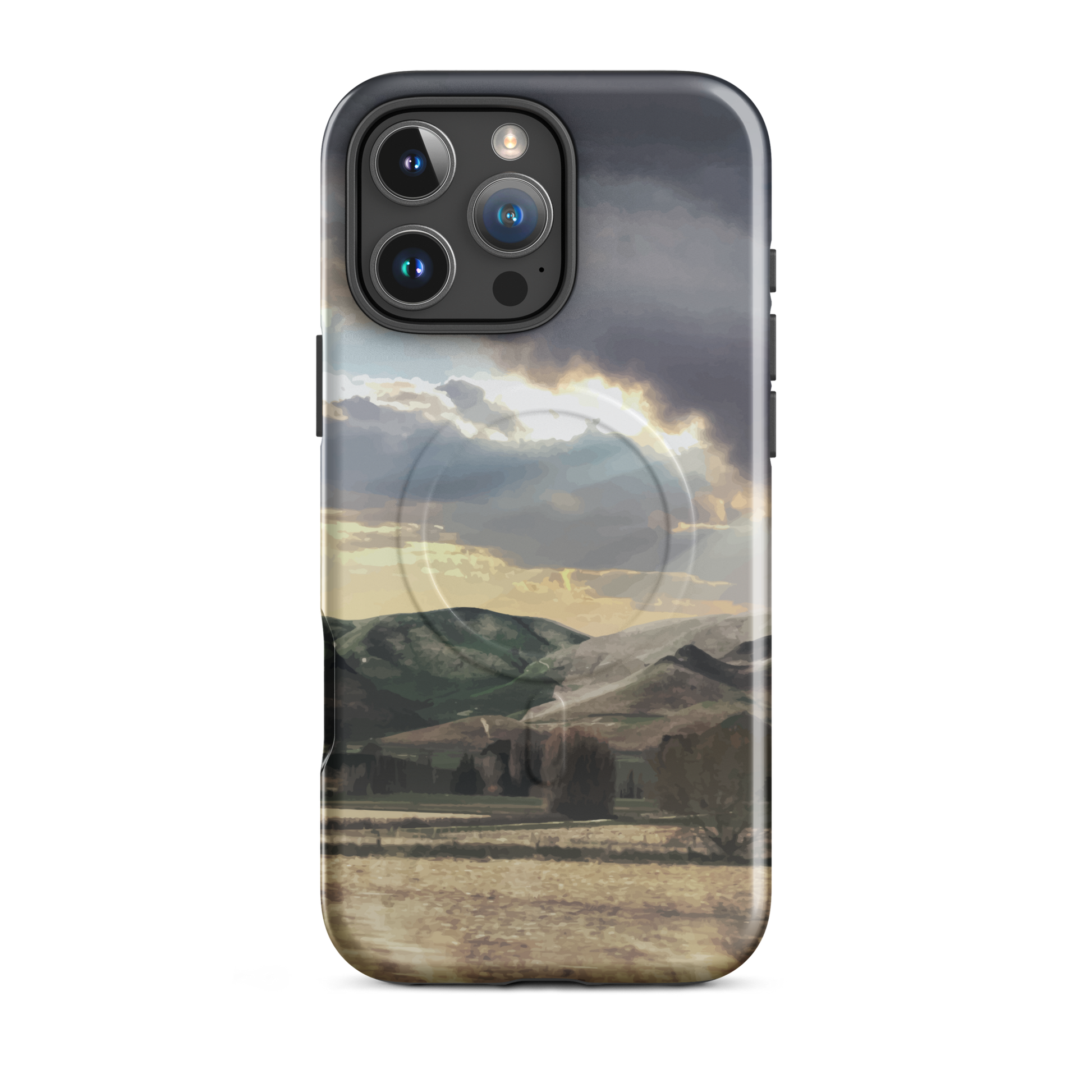 'Te Hauke' iPhone 16 Pro Max MagSafe tough phone case - protective glossy case NZ Australia