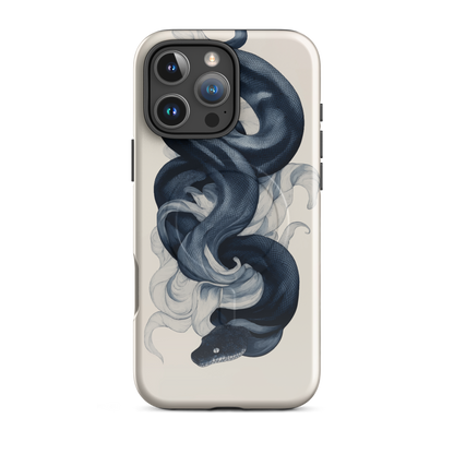 'Midnight Python' iPhone 16 Pro Max MagSafe tough phone case - protective glossy case NZ Australia