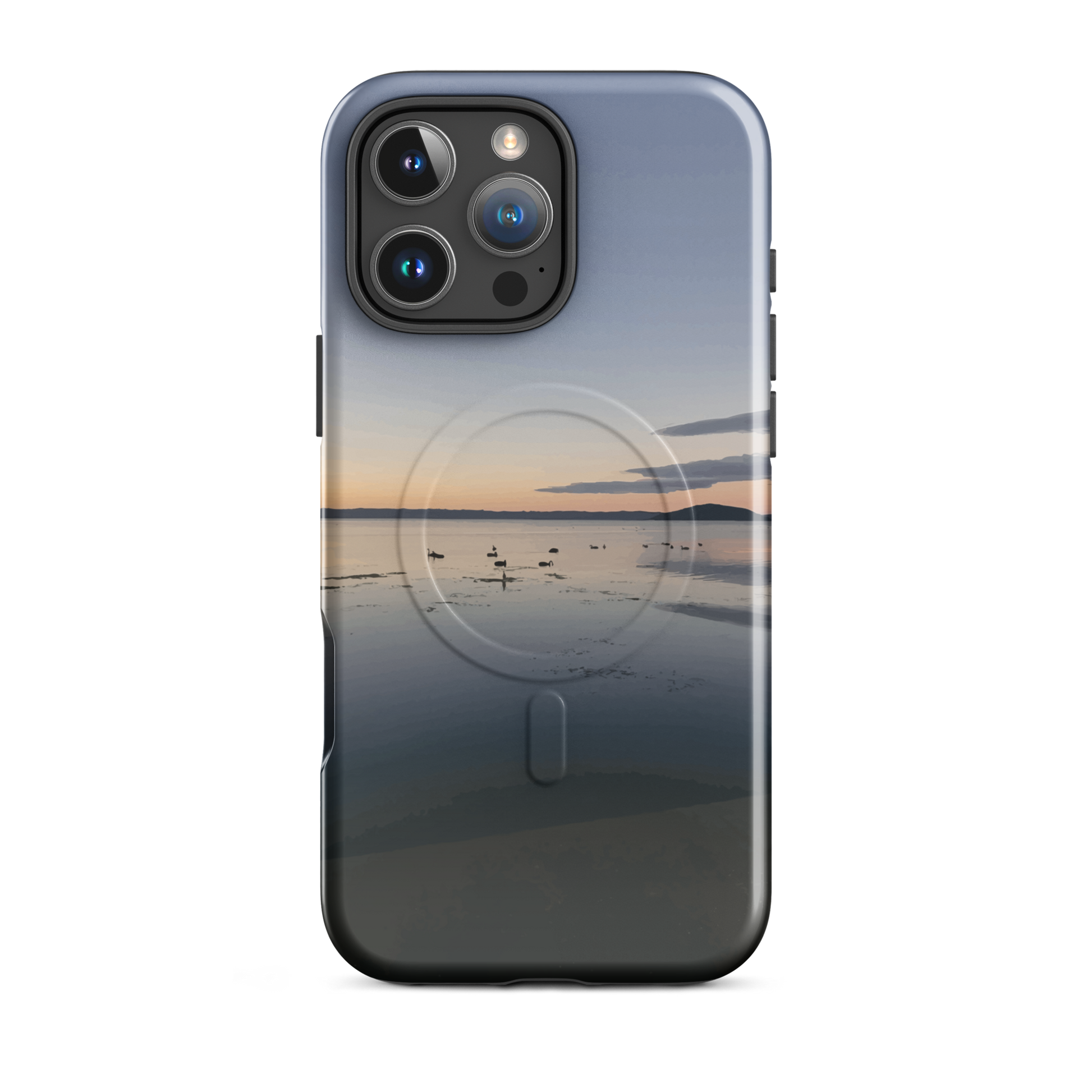 'Whispers on the Lake' iPhone 16 Pro Max MagSafe tough phone case - protective glossy case NZ Australia