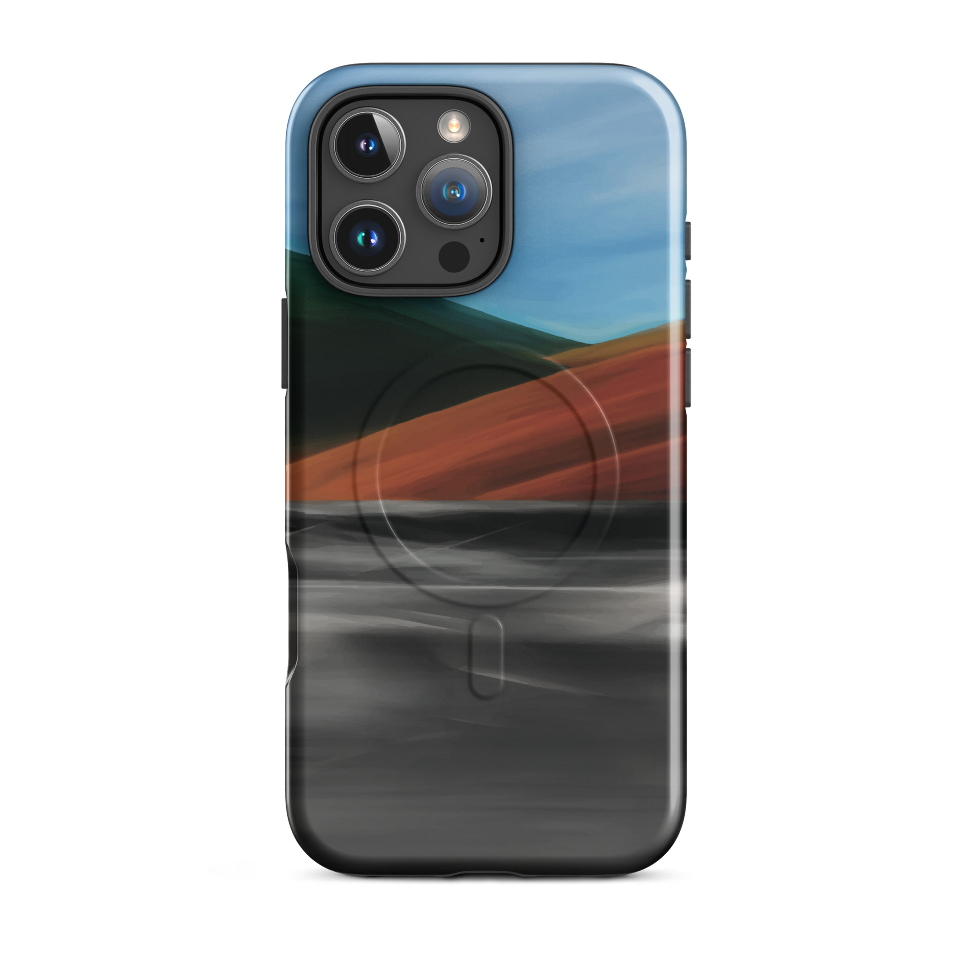 'Heat Wave' iPhone 16 Pro Max MagSafe tough phone case - protective glossy case NZ Australia