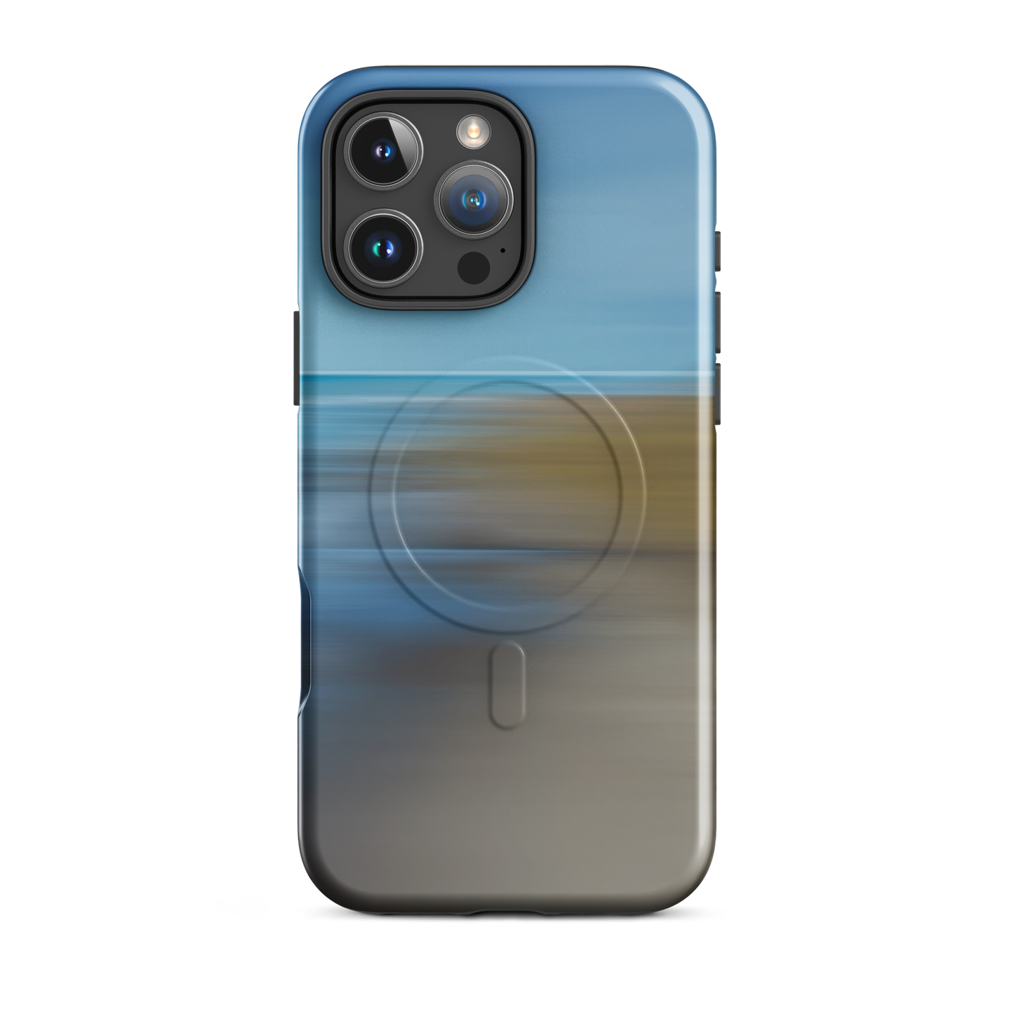 'Ocean Breeze' iPhone 16 Pro Max MagSafe tough phone case - protective glossy case NZ Australia