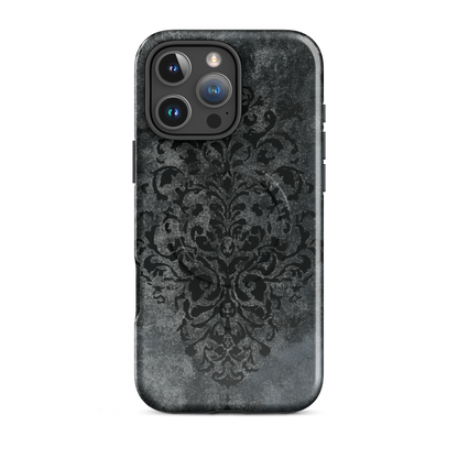 'Damask' iPhone 16 Pro Max MagSafe tough phone case - protective glossy case NZ Australia