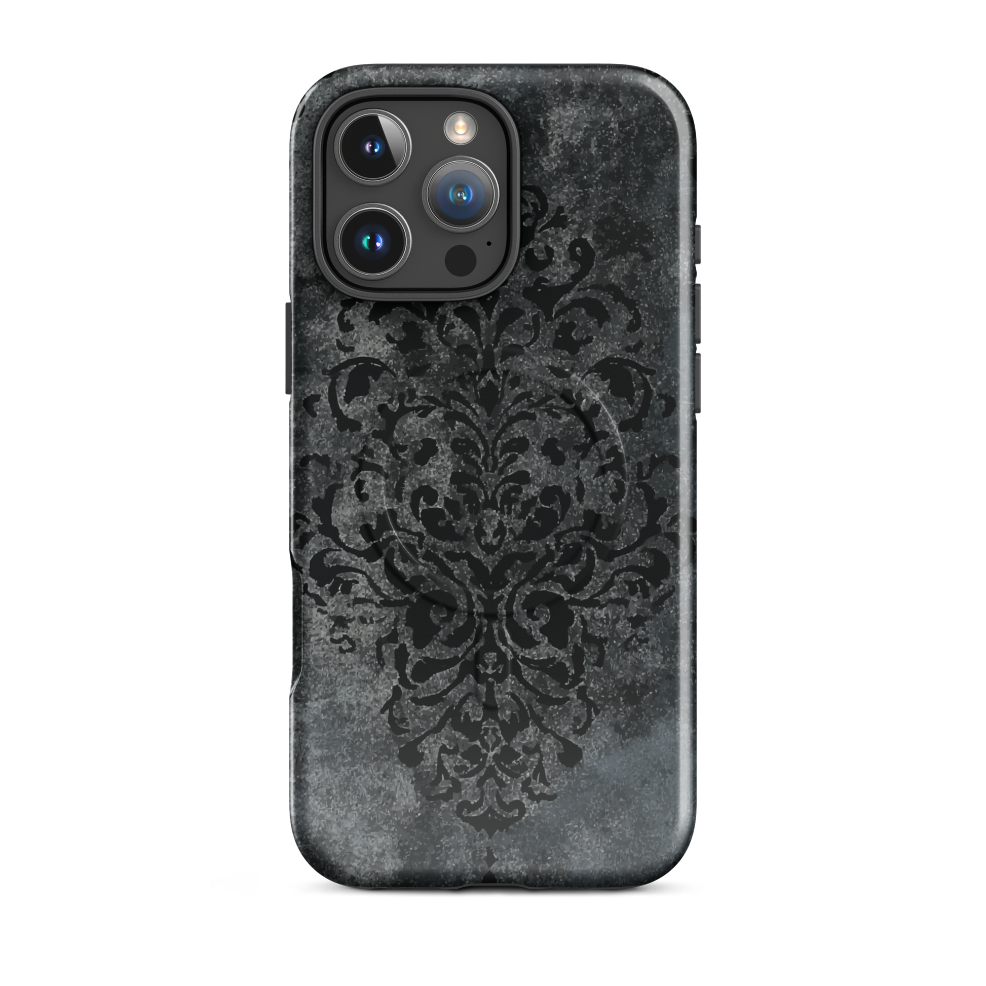 'Damask' iPhone 16 Pro Max MagSafe tough phone case - protective glossy case NZ Australia