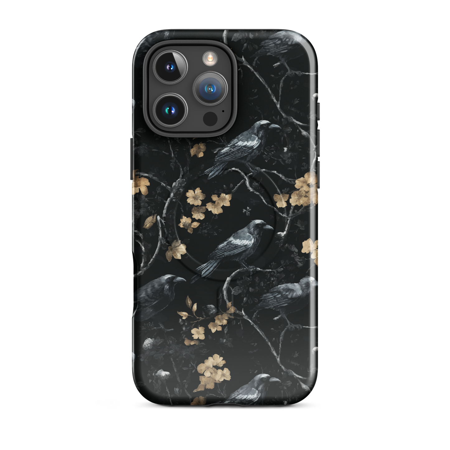 'Shadow' iPhone 16 Pro Max MagSafe tough phone case - protective glossy case NZ Australia
