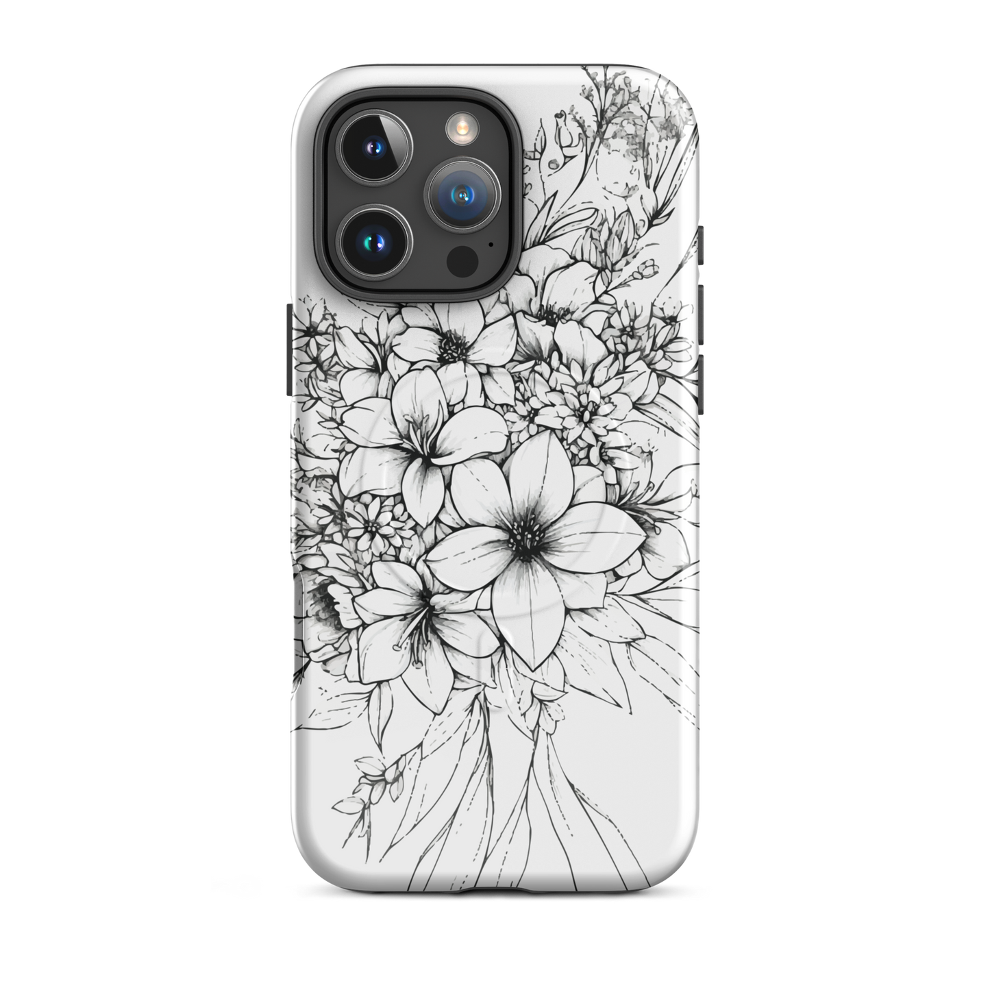 'Silhouette' iPhone 16 Pro Max MagSafe tough phone case - protective glossy case NZ Australia