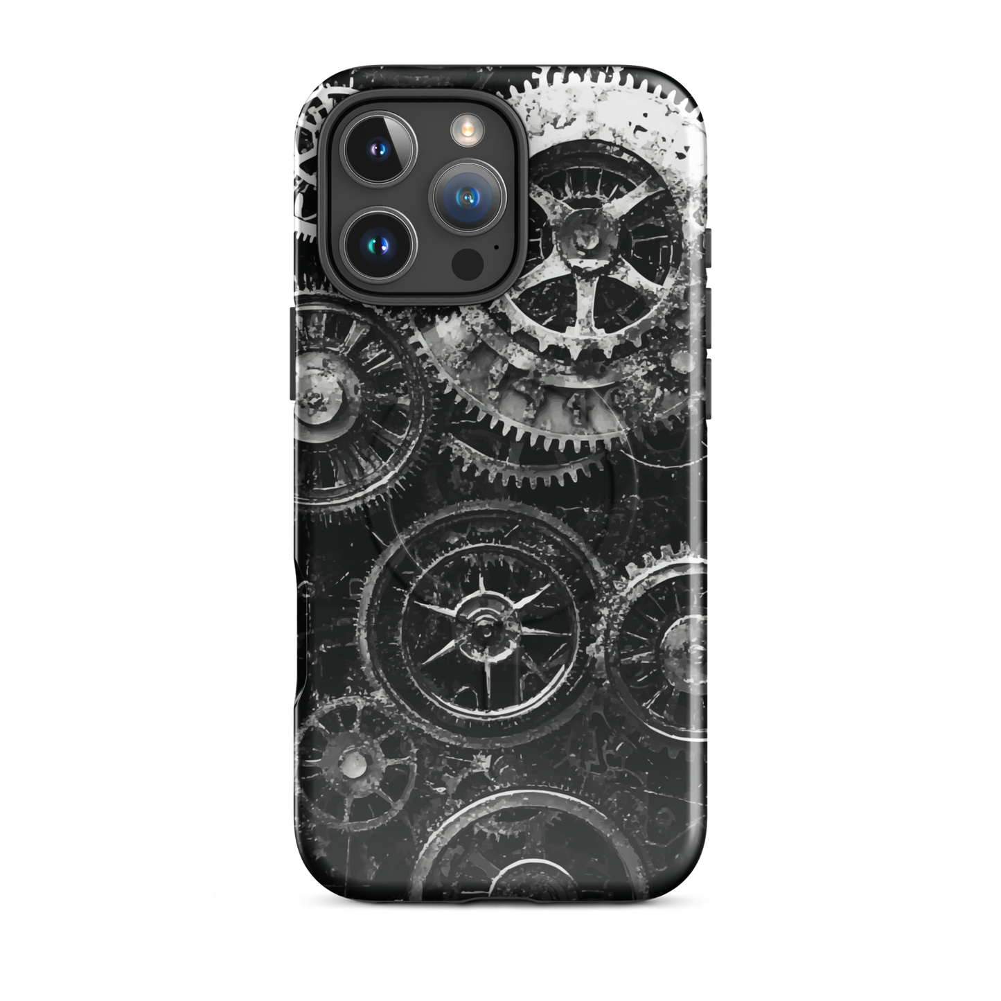 'Clockwork' iPhone 16 Pro Max MagSafe tough phone case - protective glossy case NZ Australia