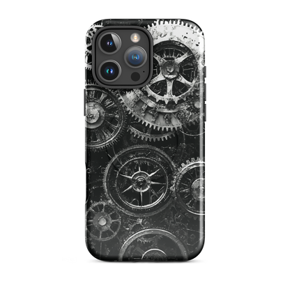 'Clockwork' iPhone 16 Pro Max MagSafe tough phone case - protective glossy case NZ Australia