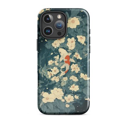 'Koi' iPhone 16 Pro Max MagSafe tough phone case - protective glossy case NZ Australia
