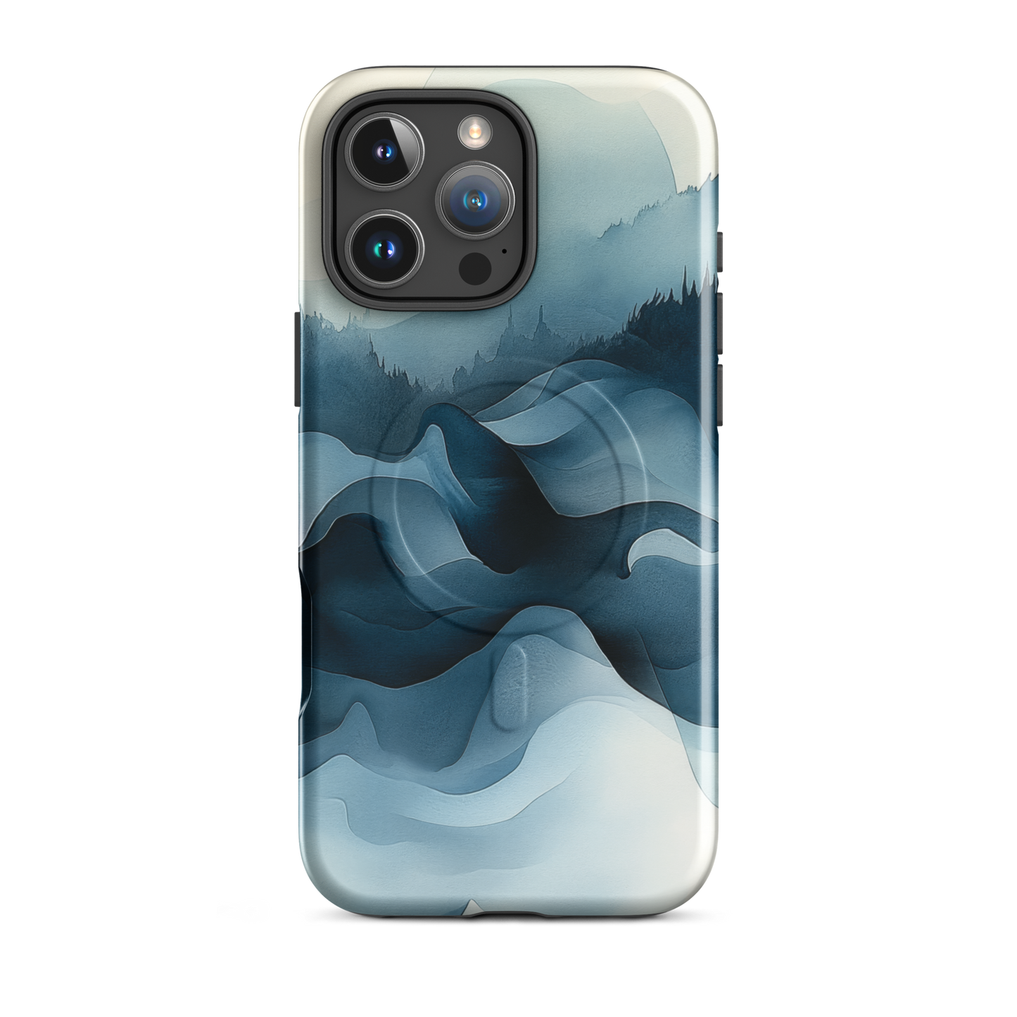 'Still Valleys' iPhone 16 Pro Max MagSafe tough phone case - protective glossy case NZ Australia