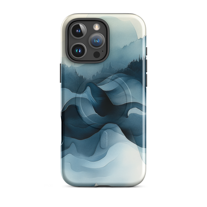 'Still Valleys' iPhone 16 Pro Max MagSafe tough phone case - protective glossy case NZ Australia