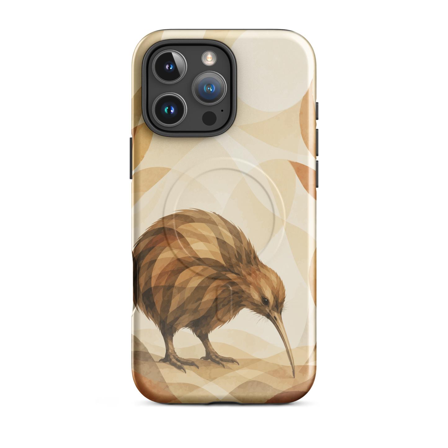'Kiwi' iPhone 16 Pro Max MagSafe tough phone case - protective glossy case NZ Australia