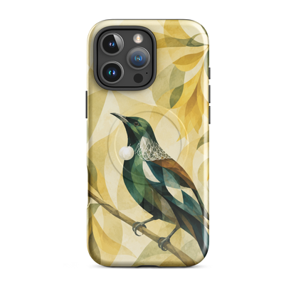 'Tui' iPhone 16 Pro Max MagSafe tough phone case - protective glossy case NZ Australia