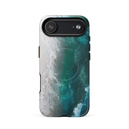 'Ocean View' iPhone 17 Air MagSafe tough phone case - protective glossy case NZ Australia