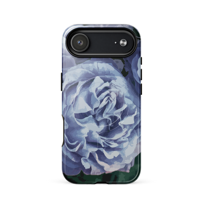 'Blue Rose' iPhone 17 Air MagSafe tough phone case - protective glossy case NZ Australia