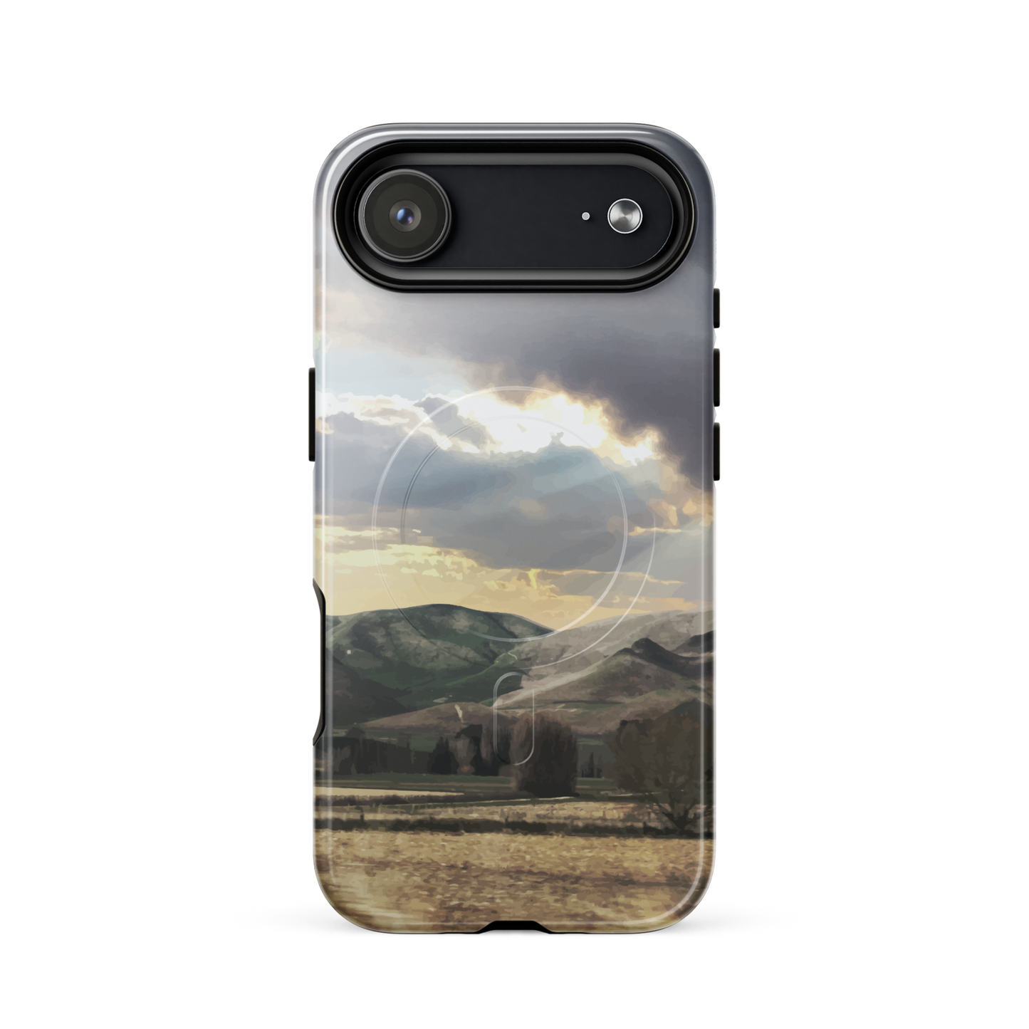 'Te Hauke' iPhone 17 Air MagSafe tough phone case - protective glossy case NZ Australia