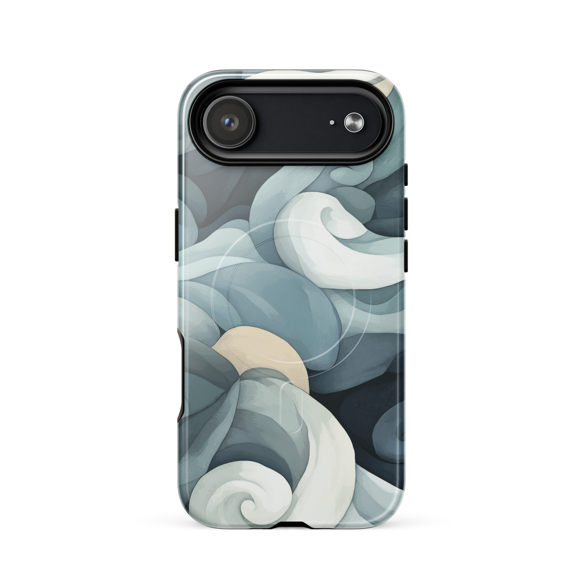 'Ebb and Flow' iPhone 17 Air MagSafe tough phone case - protective glossy case NZ Australia