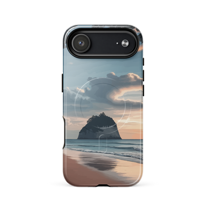 'Cathedral Cove' iPhone 17 Air MagSafe tough phone case - protective glossy case NZ Australia