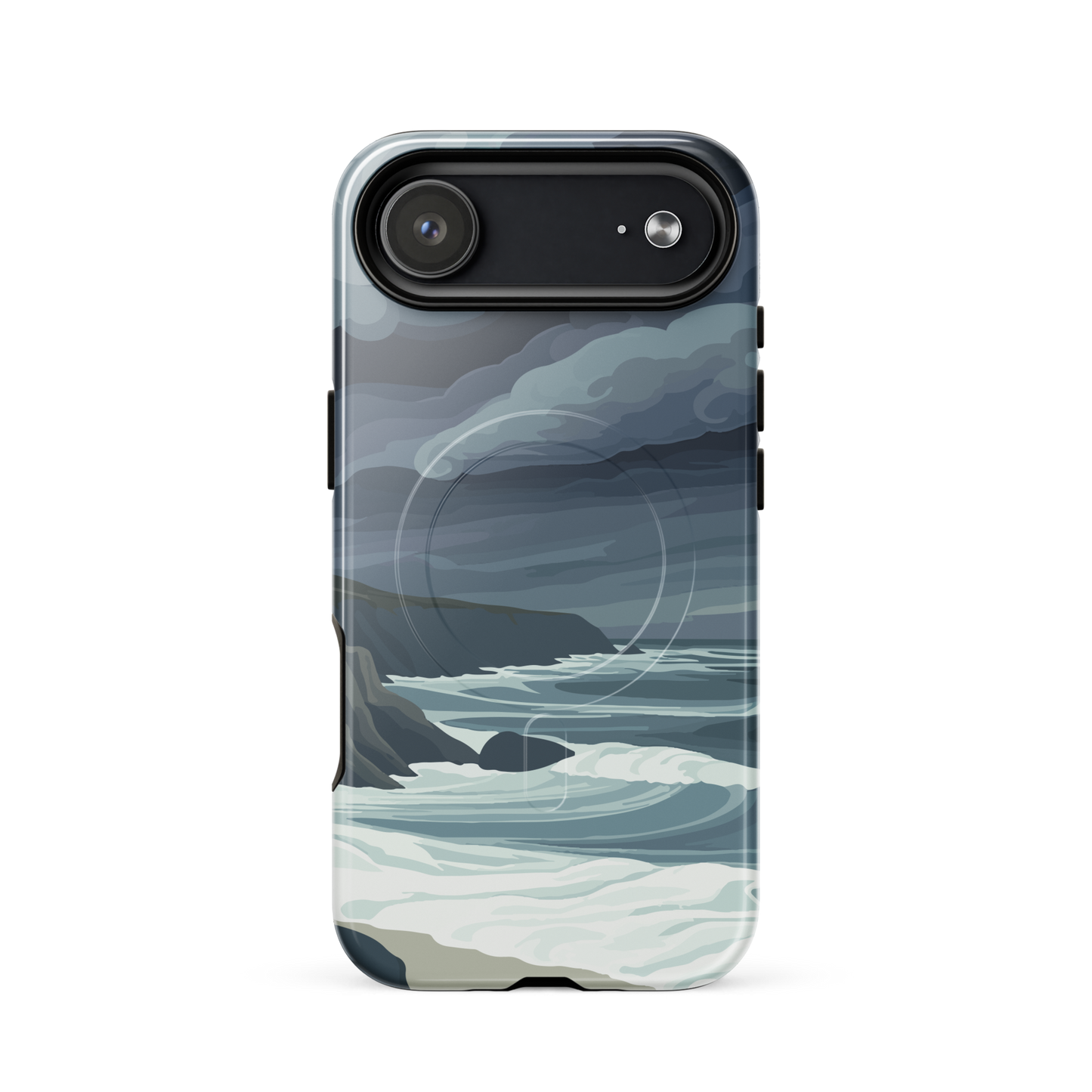 'Cape Kidnappers' iPhone 17 Air MagSafe tough phone case - protective glossy case NZ Australia