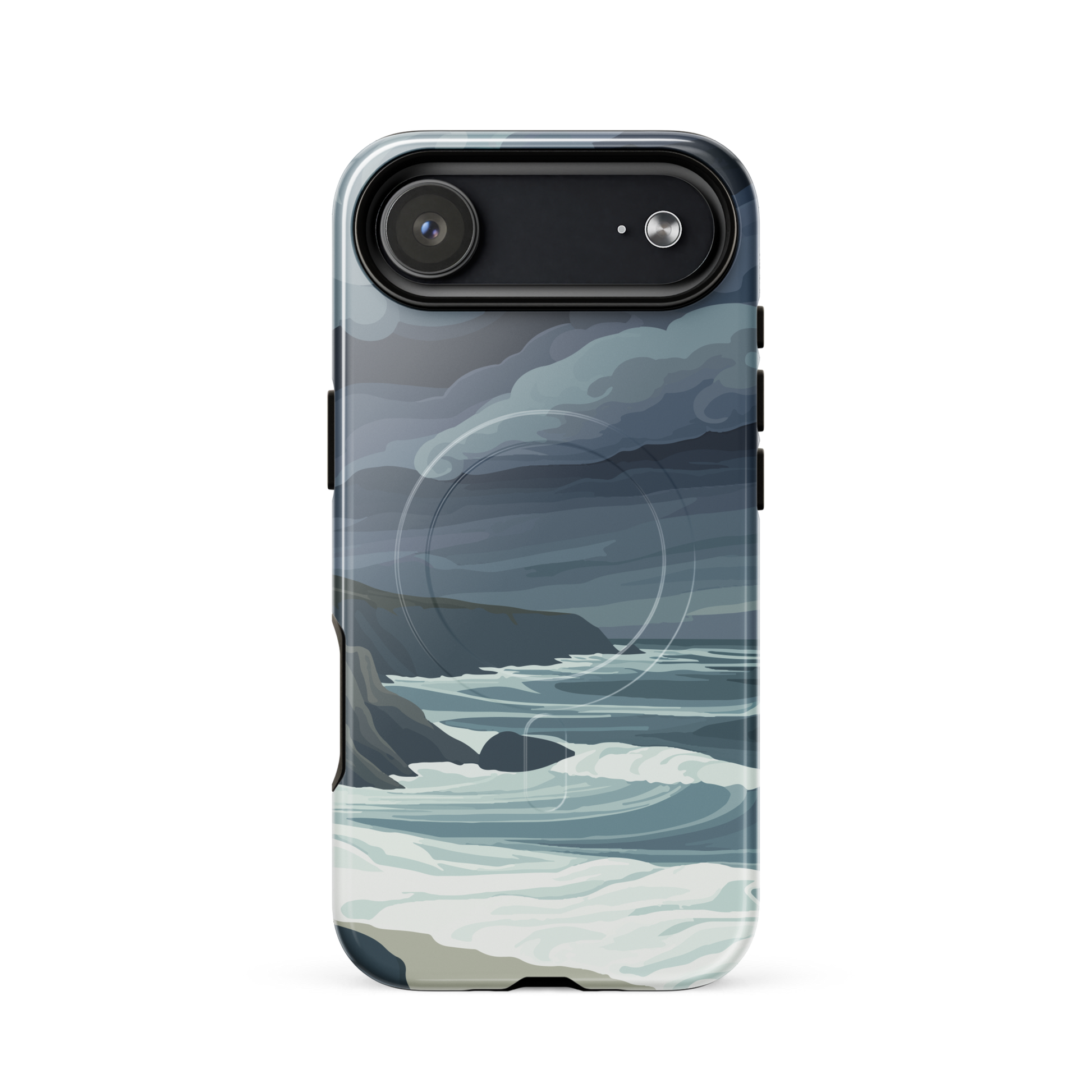 'Cape Kidnappers' iPhone 17 Air MagSafe tough phone case - protective glossy case NZ Australia