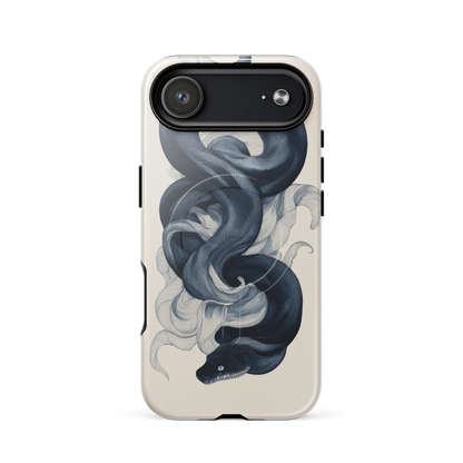 'Midnight Python' iPhone 17 Air MagSafe tough phone case - protective glossy case NZ Australia