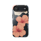 'Hibiscus Flower' iPhone 17 Air MagSafe tough phone case - protective glossy case NZ Australia