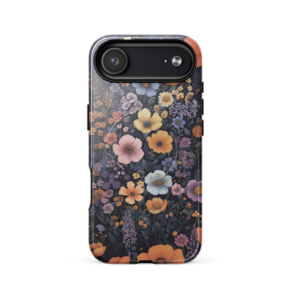 'Wildflowers' iPhone 17 Air MagSafe tough phone case - protective glossy case NZ Australia